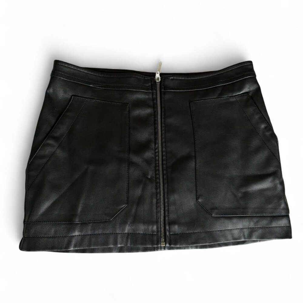 Free People Pleather Skirt (size 4)